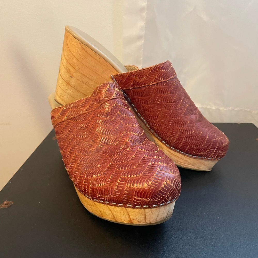 Free People Leather Clogs